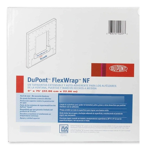 Tyvek  Flexwrap  Dupont   Rollo 15  Cm X 22.80  Mts