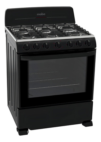 Cocina Mabe ProfesionalEM7641BAI glp color negro con puerta con visor