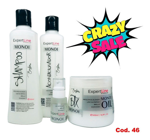 Shampoo, Acondicionador, Btx, Serum,pack Expertline Everglam