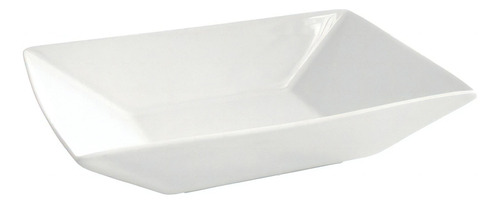 Plato Hondo Fuente Porcelana  Oxford Blanco 23x16 Cm