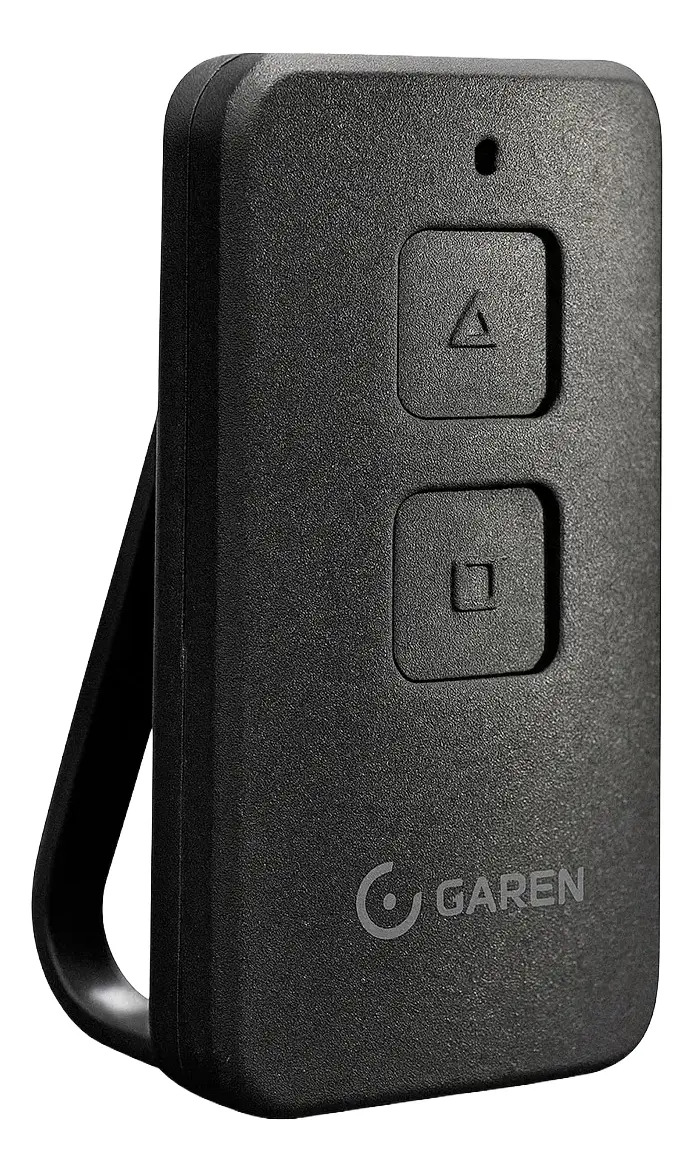 Controle Remoto Alarme Portão Eletrônico Garen Seg Tx Max Light 433mhz Dois Canais Preto