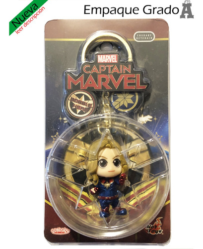 Hot Toys Cosbaby Keychain Captain Marvel (original) (Usado)