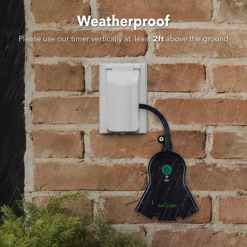 Enchufe Inteligente Wifi Para Exterior Resistente Temporizad