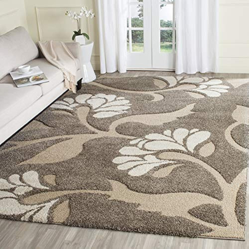 Safavieh Colección Florida Shag 8' X 10' Ahumado/beige Sg459