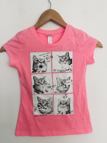 Camiseta Justice Para Niña Diseño Gatos