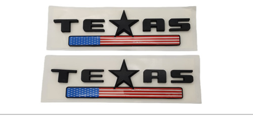 Emblema Texas Edition U.s.a Apliques Negros