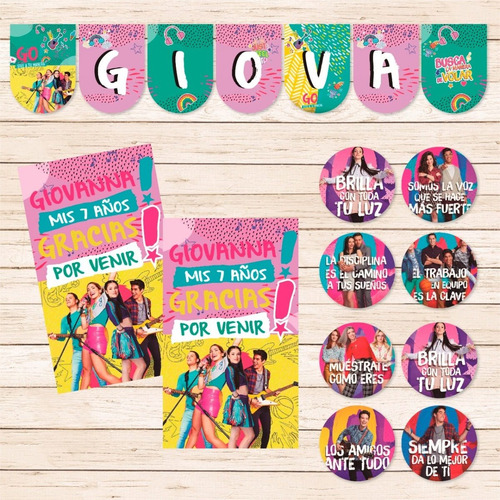 Kit Imprimible Go Vive A Tu Manera Deco Party Candy