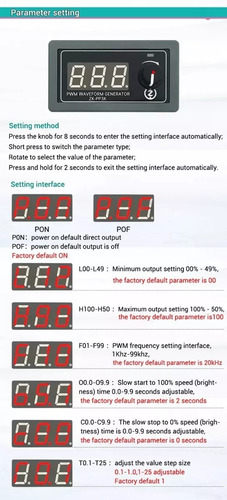 Imagen 8 de 9 de Pwm Control Velocidad Motor Leds Zk-mgp Dc 5-30v 12a 360w