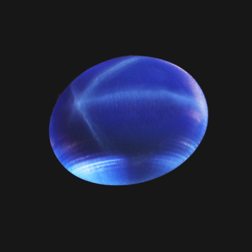 Soberba Sharp 6 Rays Estrela Royal Blue Safira Cabochão Oval
