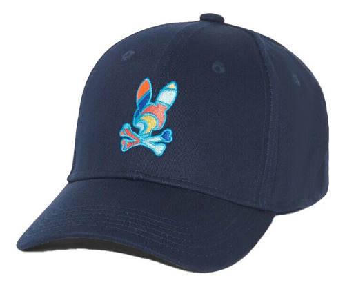 Gorra Psycho Bunny Azul Logo Multiculor Original