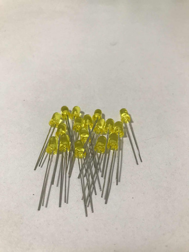 Diodo Led 5mm Redondo Amarillo Transparente X 10pz.