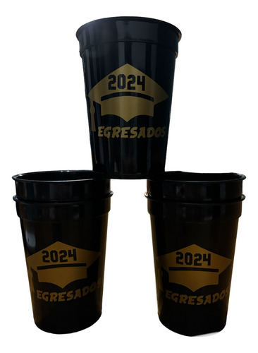 30 Vaso Negro 500cc C/sorbete Souvenirs Personalizado