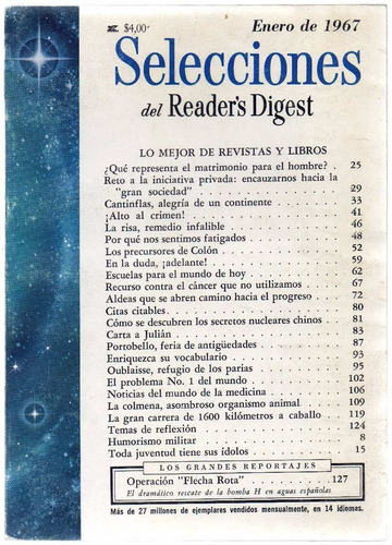 Selecciones Del Reader's Digest Enero De 1967