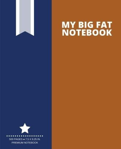 Libro: En Ingles My Big Fat Notebook 500 Pages Burnt Sienna