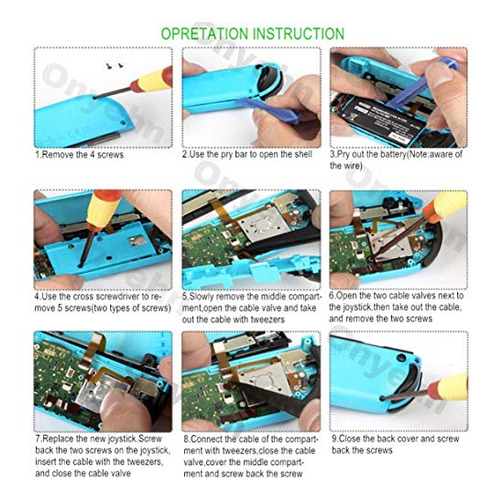 Pack 27 En 1: Kit Reparacin Joy-con Switch Sin Drift