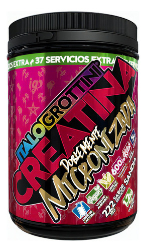 Creatina Monohidrato Micronizada - 222 Servicios - 1.2 Kg Sabor Sandía