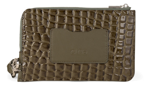 Cartera Cierre Sencillo Cloe Racso Mediano Color Verde