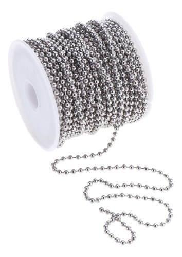 1 Rollo De 12 Metros De Cadena De Acero Inoxidable