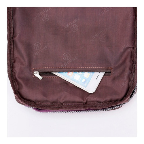 Imagen 8 de 9 de Bolsa Impermeable Dama Mochila Amplia Viaje 2en1 De Hombro