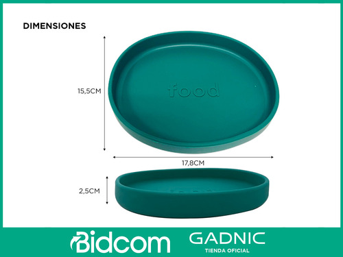 Plato Silicona Bebe Apto Para Lavavajillas Y Microondas