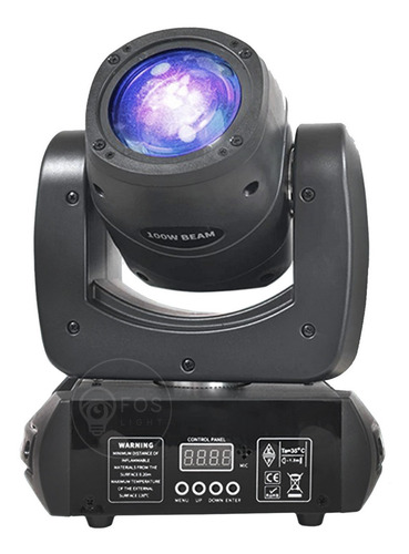 Kit 6 Mini Moving Head Beam 100w Led 8 Desenhos+cores Prisma