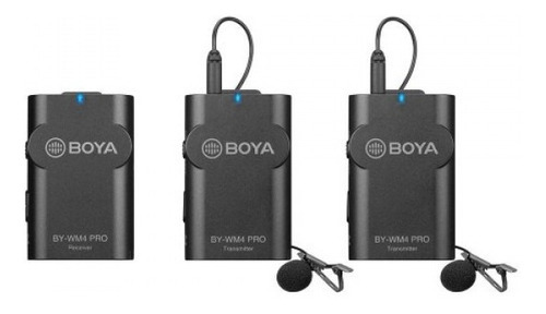 Microfono Boya Wm4 Pro-k2 Con Doble Canal Para Receptor Color Negro