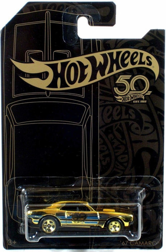 Hot Wheels Aniversario Black Gold Serie Camaro Chase Escala