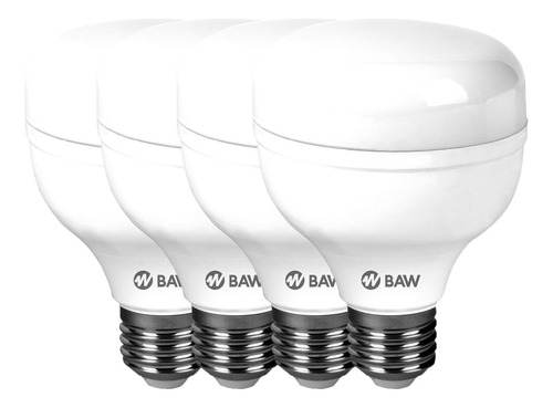 Pack X 4 Lamparas Led Alta Potencia 50w E27 Luz Calida Baw