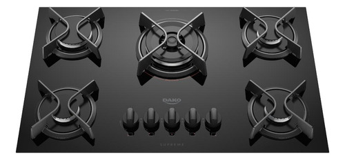 Cooktop Dako Supreme 5bcs Tripla Chama Bivolt Preto