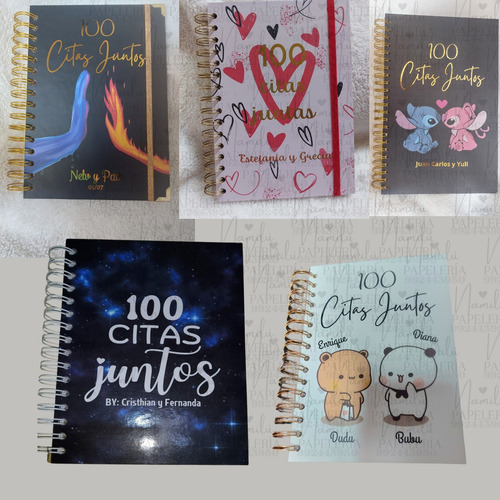 Libro Tamaño A4 100 Citas Juntos Personalizado