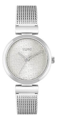 Reloj De Acero Inoxidable Para Mujer Hugo Sweet, Color: Plat