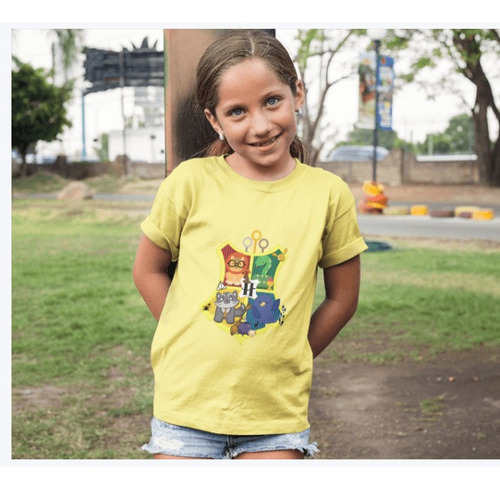 Polera Niña Infantil Harry Potter Hermione Ron Estampado