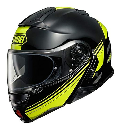 Casco De Motocicleta Marca Shoei Coloe Negro-amarillo L