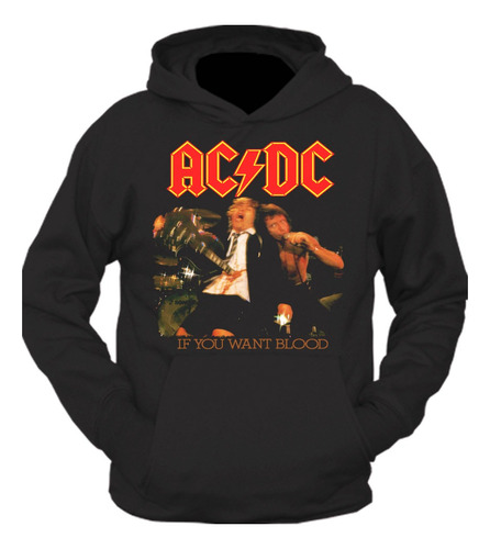 Poleron Estampado - Acdc - 001 - Heavy Metal Rock