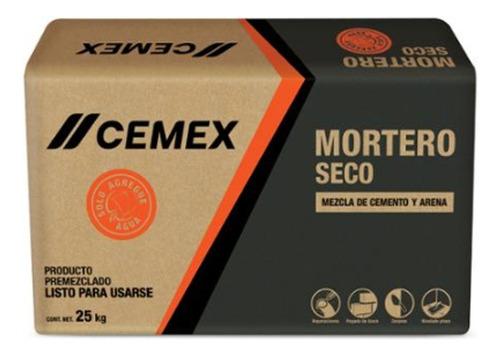 Mortero Seco Premezclado Cemex 25 Kg