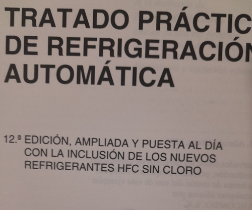 Tratado Practico De Refrigeracion Automatica