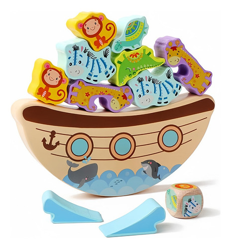 Mh Juguetes Apilables For Niños Barco De Equilibrio