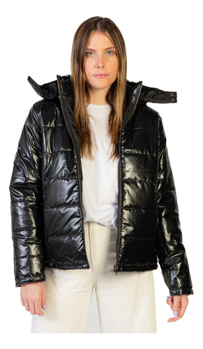 Campera Niza Metalizada Abrigada E Impermeable