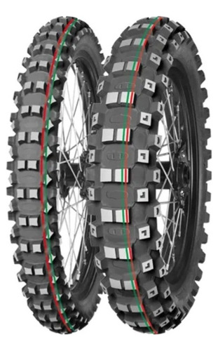 Caucho Mitas 80/100-12 50m Terra Force Mx Mh (raya Ver/roj)