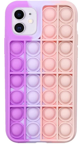 Silicon Case Push Pop It Para iPhone 11, 11, 12, 12 Pro Max 