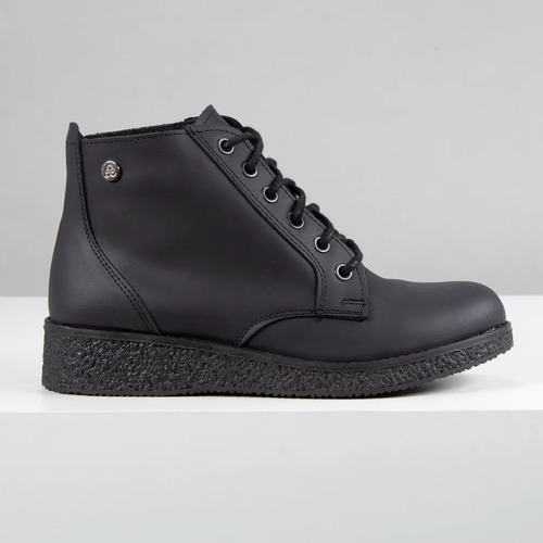 Borcegos Bota Citadina Crista Cuero Mujer Livianos Urbanos