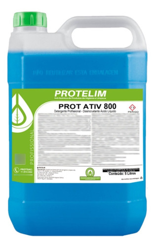 Detergente Ácido 5l Prot Ativ 800 Protelim