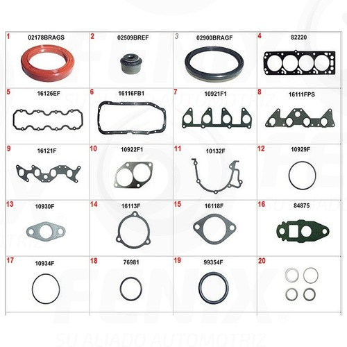 Empaquetadura Motor Completa Chevrolet Monza Mejorado