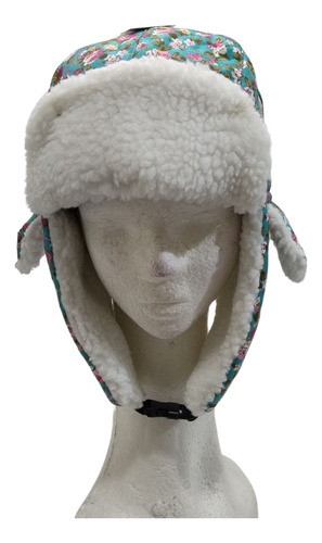 Gorro Aviador Con Piel Dama Juvenil Hot Hat Art 1435