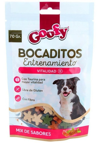 Snack Para Perro Goofy Bocaditos Entrenamiento 70 Grs - Ar