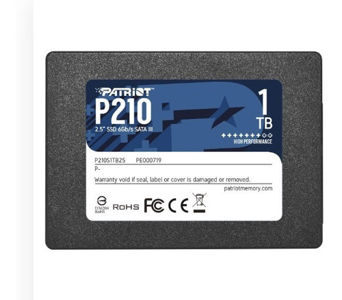 Ssd Disco Solido 1tb Patriot P210 Sata 3 Gamer Pc Notebook