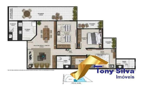 Imagem 6 de 8 de Lançamento De Apartamentos De 3 Quartos No Algodoal Ed. Portillo!!! - 1048