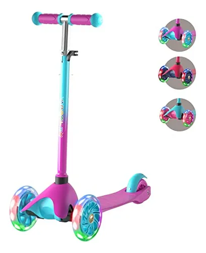 Scooter 3 Ruedas Ajustable Para Niños 2-5 Años Con Luces