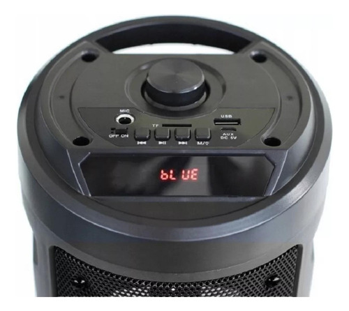 Parlante Bluetooth Microfono Usb Aux 12w Rms Led Lbpb4200