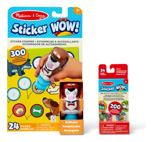 Set De Estampado De Pegatinas Melissa & Doug Dog Con 300 Peg